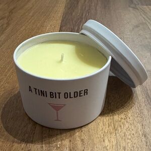 Yellow Scented Candle with Fun Text